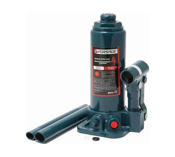 Бутылочный домкрат Forsage 4 т, с клапаном, в кейсе F-T90404S 1