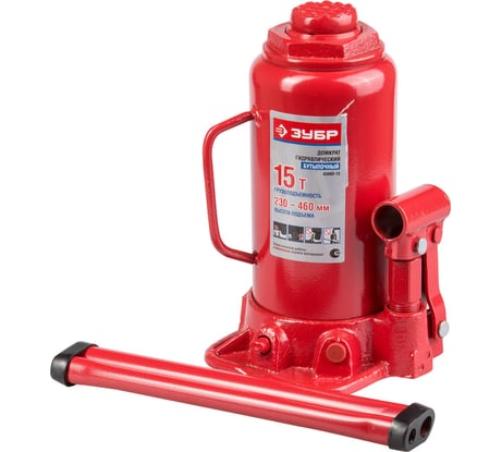 Гидравлический бутылочный домкрат ЗУБР 43060-15