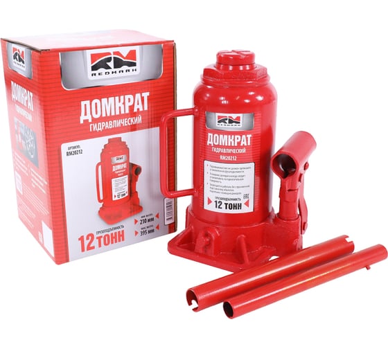 Гидравлический домкрат REDMARK 12 т, высота мин/макс 210/395 мм RM20212