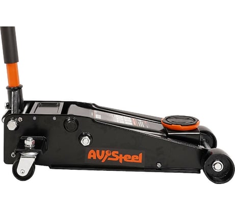 Домкрат гидравлический подкатной AV Steel 3т,130-465мм, двухпоршневой, шт. AV-951215