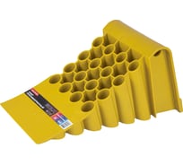 Упор башмак противооткатный для грузового транспорта BOLK 438x200x205, желтый BSE110002