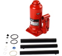 Домкрат гидравлический бутылочный 10т (h min-220мм, h max-488мм, ход штока-268мм, ход винта-115мм) GTE TH910001 130972