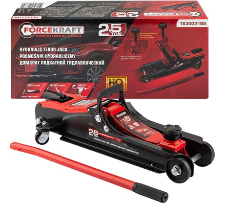 Гидравлический подкатной домкрат 2,5 т Forcekraft FK-T830031BS(64103)