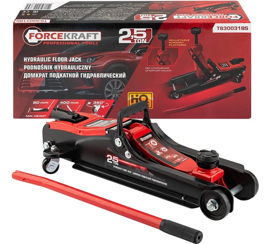 Гидравлический подкатной домкрат 2,5 т Forcekraft FK-T830031BS(64103)