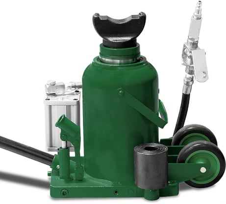 Домкрат бутылочный пневмогидравлический грузоподъёмностью 50 т Rockforce RF-TRQ50002 64407