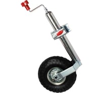 Пневматическое (надувное) опорное подкатное колесо для легкового прицепа с хомутом ABCTRAILER PNEVOPKLXM