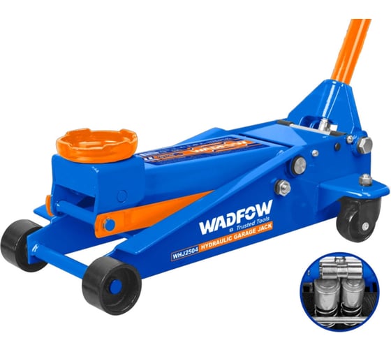 Домкрат гидравлический подкатной WADFOW 3 Т WHJ2504
