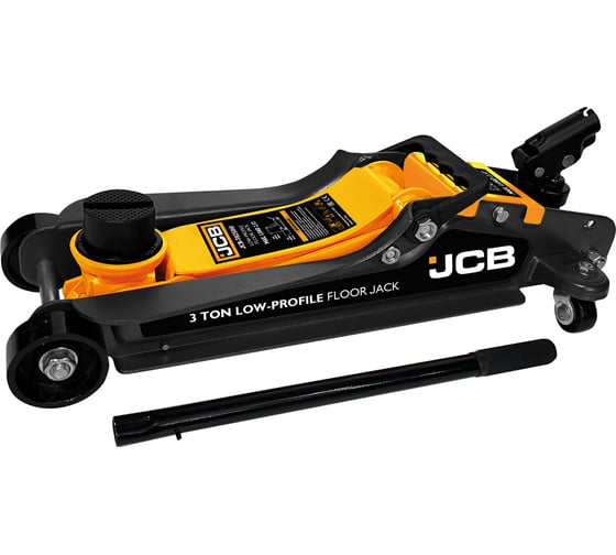 Домкрат подкатной гидравлический низкопрофильный JCB 3т с поворотной ручкой JCB-T825010(66573)