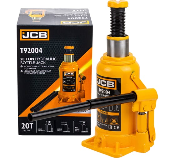 Домкрат бутылочный гидравлический JCB 20т JCB-T92004(67085)