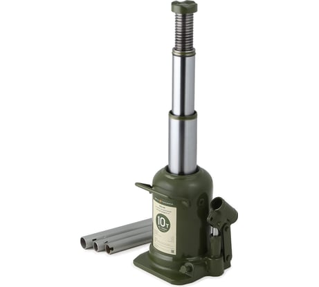 Гидравлический бутылочный домкрат Дело Техники двухштоковый, 10 т, 210-520 мм 903410