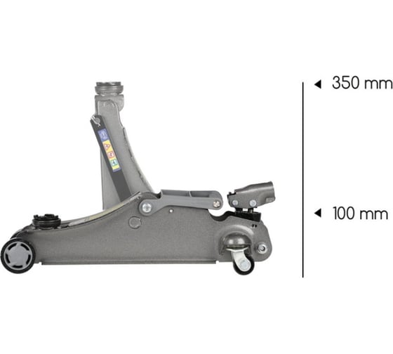 Подкатной домкрат Alca 2 т. экстра низкий, h 100-350 мм, 12 кг. 437500