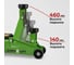 Домкрат подкатной EURO-LIFT HF30, г/п 3 т, мин. в/п 135 мм, макс. в/п 460 мм, вес 23 кг, в кейсе 00-00004788 5