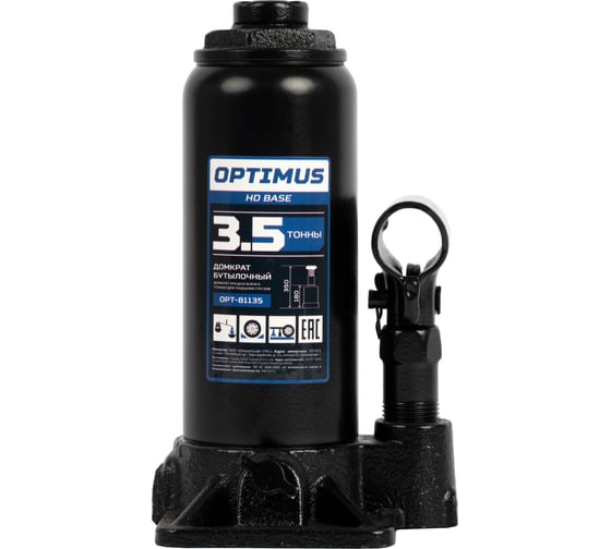 Домкрат бутылочный Optimus 3.5 т, 180-350 мм OPT-81135
