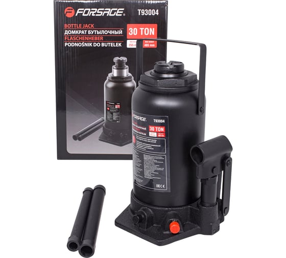 Домкрат бутылочный Forsage 30т с клапаном F-T93004(9614)