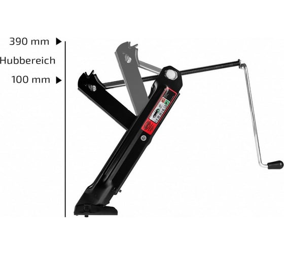 Механический винтовой домкрат Heyner Premium OEM VW T5/T6, 1375 кг, h 100-390 мм 345150