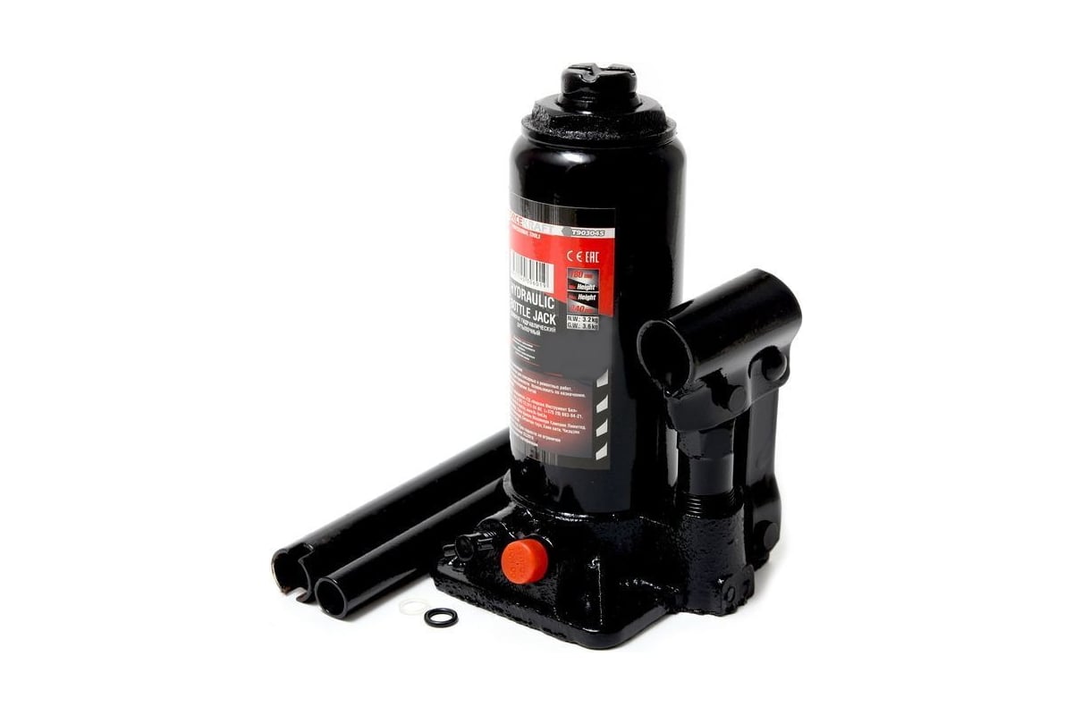 Бутылочный домкрат FORCEKRAFT 5т, с клапаном 26574 FK-T90504 - купить ...