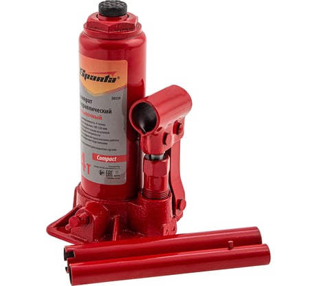Гидравлический бутылочный домкрат SPARTA Compact 4 т, 180-320 мм 50339