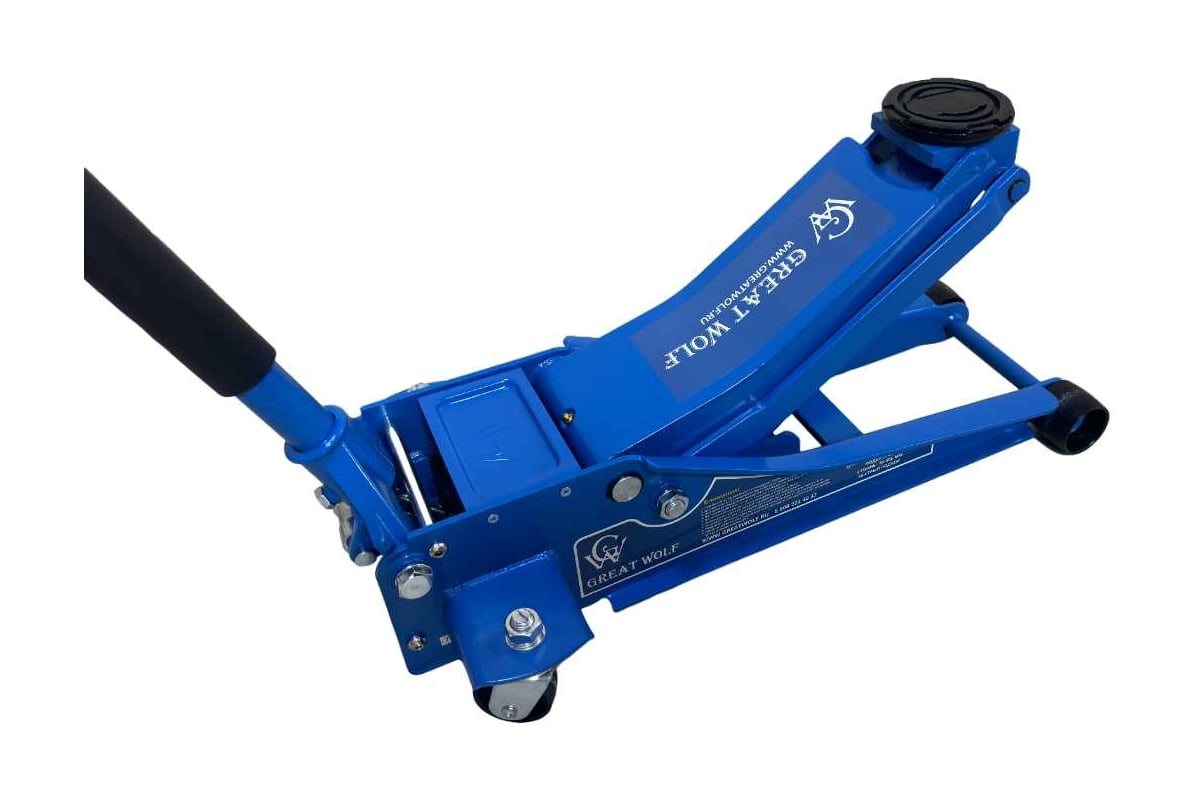 Низкопрофильный гидравлический подкатной домкрат Great Wolf 3 т, 78-505 ...