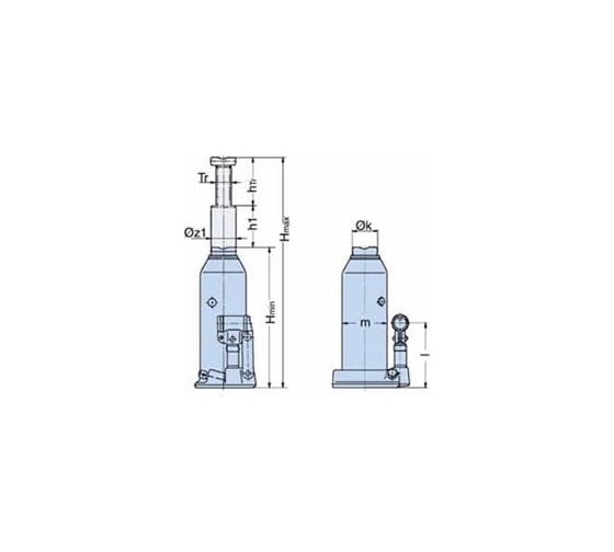 Гидравлический домкрат Pfaff Silverline HWH KS S 20т 040008507