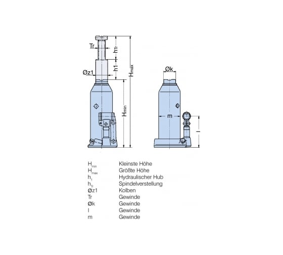 Гидравлический домкрат Pfaff Proline HWH KS 2