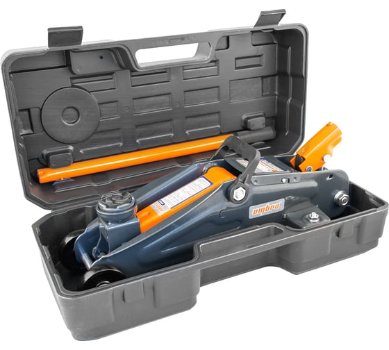 Подкатной домкрат Ombra OHT202C 2 т 135-330 мм в кейсе 55434