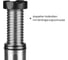 Бутылочный домкрат Heyner 2-х ступ. h 210-442 мм, низкопрофильный 10 т 346100 6