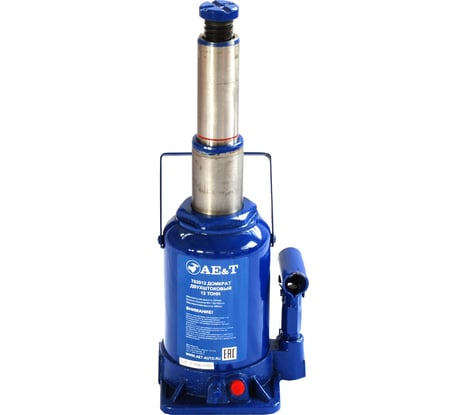 Бутылочный двухштоковый домкрат 12т AE&T T02012
