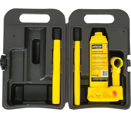 Гидравлический бутылочный домкрат 2т Inforce T90204S