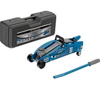 Гидравлический подкатной домкрат с фиксатором STELS SAFETY PIN 2.5 т, 140-385 мм, в кейсе 51132