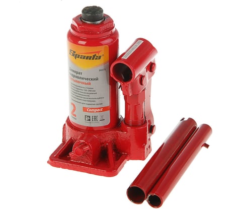 Гидравлический бутылочный домкрат SPARTA Compact 2 т 150–280 мм 50331