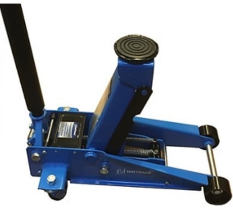 Двухплунжерный подкатной домкрат UNITRAUM UN-70208 (3т, 135мм-470мм)