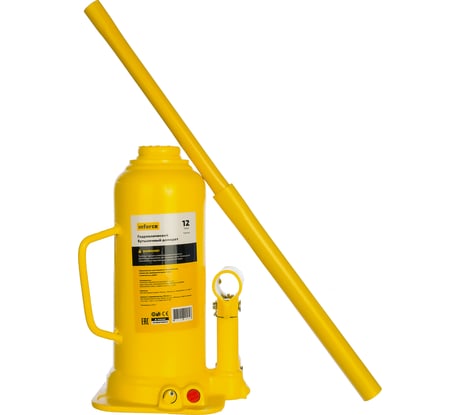 Гидравлический бутылочный домкрат 12 т Inforce TH91204