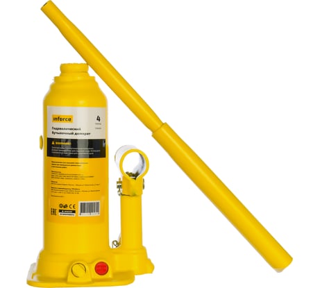 Гидравлический бутылочный домкрат 4 т Inforce TH90404