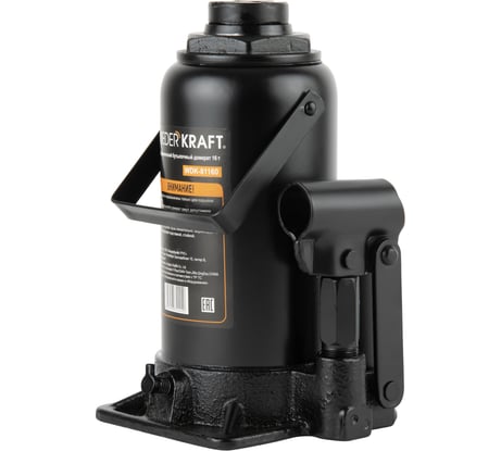 Бутылочный домкрат 16т, гидравлический высота 225-425 WIEDERKRAFT WDK-81160