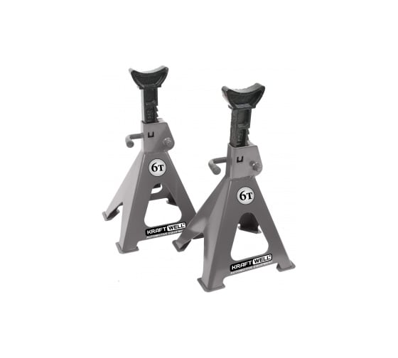 Опорная стойка KraftWell г/п 6000 кг, в комплекте 2шт KRWJS6