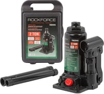 Бутылочный домкрат Rockforce 2 т, в кейсе, 148-278 мм, ход штока 80 мм, ход винта 50 мм RF-T90204-S RF-T90204-S(52458)