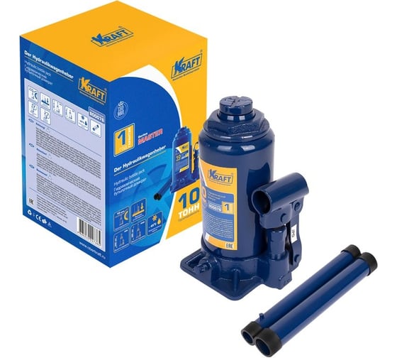 Бутылочный домкрат KRAFT 10т Master KT 800076