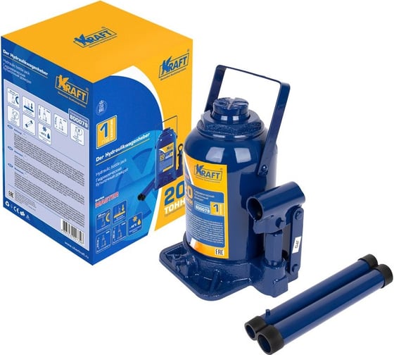 Бутылочный домкрат KRAFT 20т Master KT 800079