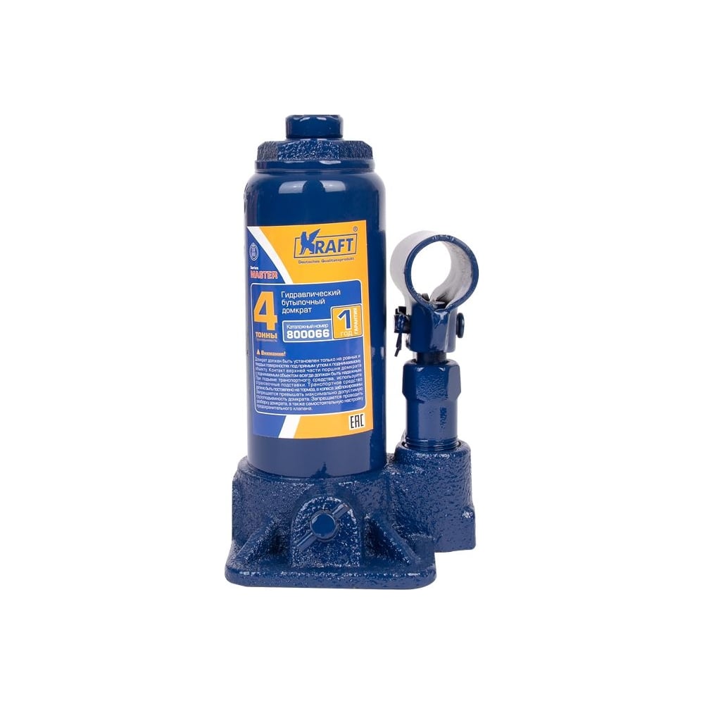 Бутылочный домкрат KRAFT 4т Master KT 800066 - купить для автосервиса и ...