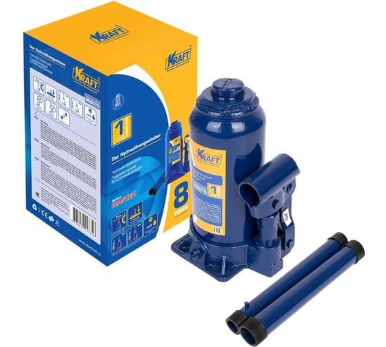 Бутылочный домкрат KRAFT 8т Master  KT 800075