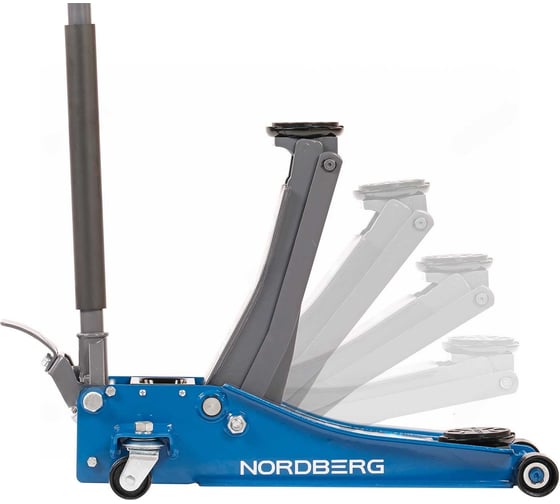 Супернизкий подкатной домкрат NORDBERG 3.2 тонн, H=75-500 мм N32032