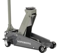 Подкатной домкрат NORDBERG 3 т, 120-450 мм с резиновой насадкой, серый N32030 G 01-00000139