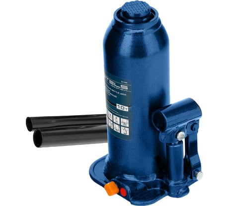 Гидравлический бутылочный домкрат 10 т, h подъема 222-447 мм STELS 51166