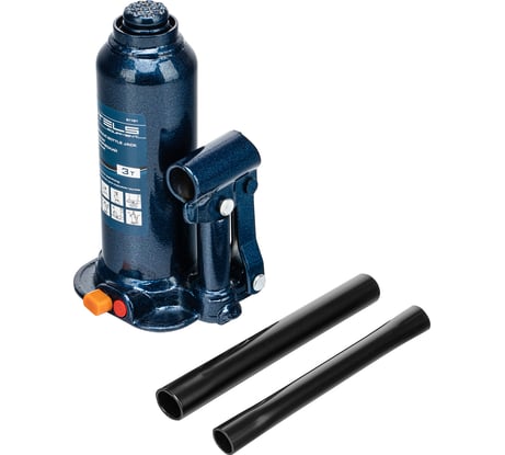 Гидравлический бутылочный домкрат 3 т, h подъема 188–363 мм STELS 51161