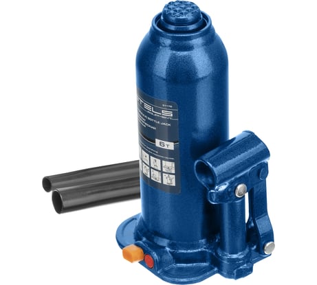 Гидравлический бутылочный домкрат 6 т, h подъема 207–404 мм, в пластиковом кейсе STELS 51176