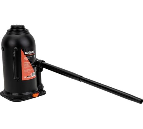 Гидравлический бутылочный домкрат 20Т Gigant, подхват 242мм, подъем 452мм, рабочий ход 155мм, HBJ-20