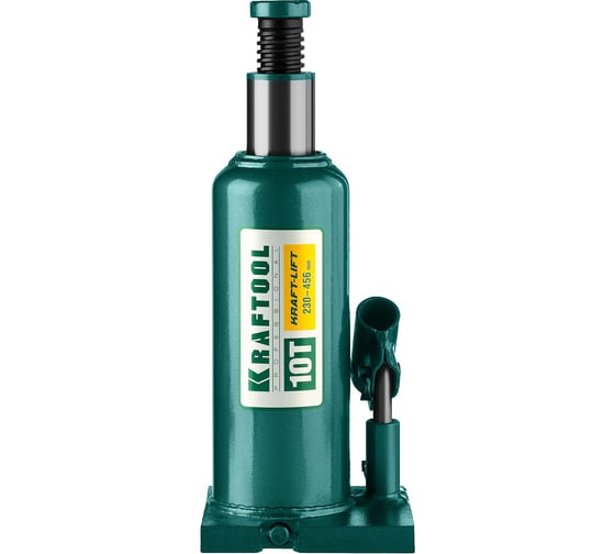 Гидравлический бутылочный домкрат 10т, 230-456мм, KRAFTOOL Kraft-Lift 43462-10_z01