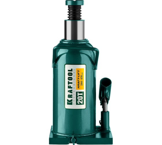 Гидравлический бутылочный домкрат 20т, 244-478мм, KRAFTOOL Kraft-Lift 43462-20_z01