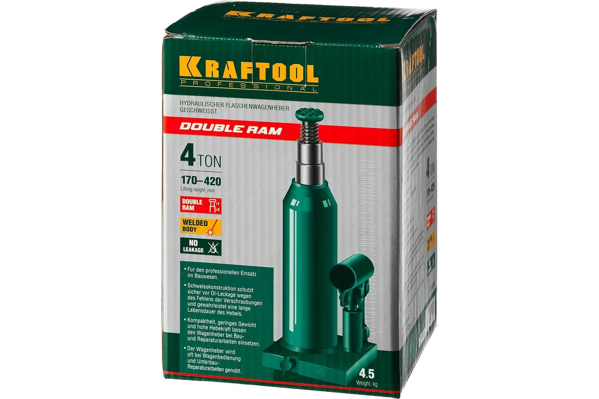 Домкрат kraftool 4т