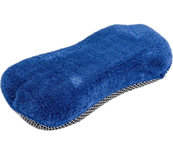 Губка для мытья из микрофибры с сеткой скрапер KRAFT KT 860608